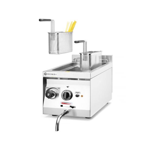 HENDI- Cocedor de pasta y empanadillas, 10 l + 2 cestas + tapa (conjunto) HENDI 238899