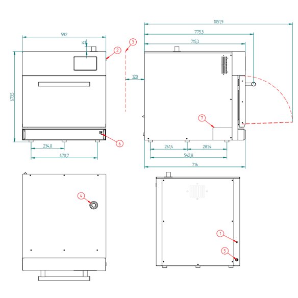 Horno Ultrarrápido Convección + Microondas FM STF-42