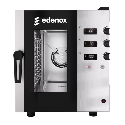 Four combiné électrique pour la gastronomie EDENOX HCC-611-A-T · 6 plateaux GN 1/1