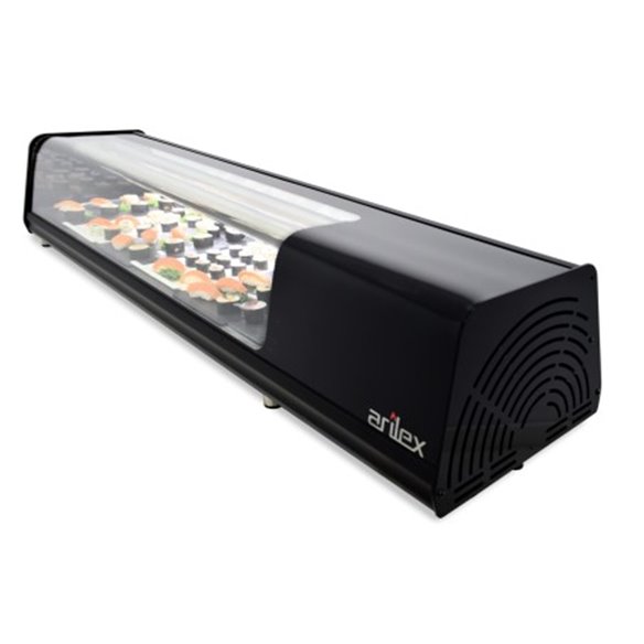 Vitrina refrigerada de SUSHI ARILEX PLACA LISA capacidad 8 bandejas GN1/3  8VTL VISION SUSHI