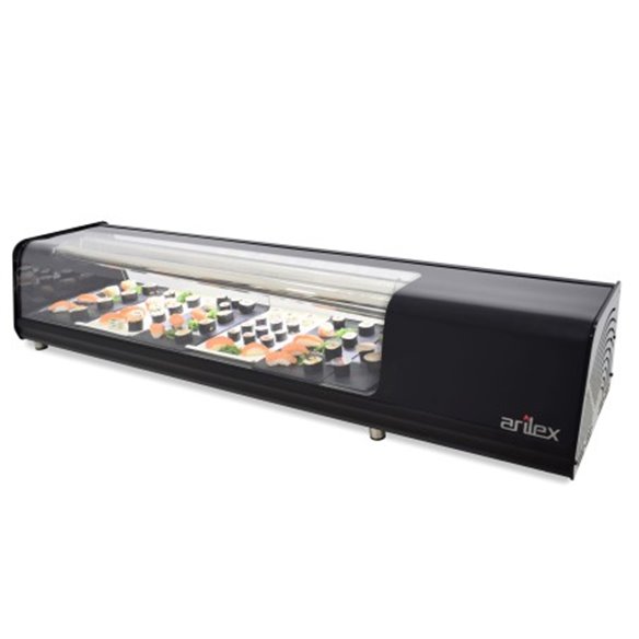 Vitrina refrigerada de SUSHI ARILEX PLACA LISA capacidad 8 bandejas GN1/3  8VTL VISION SUSHI