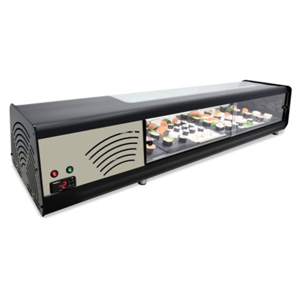 Vitrina refrigerada de SUSHI ARILEX PLACA LISA capacidad 8 bandejas GN1/3  8VTL VISION SUSHI