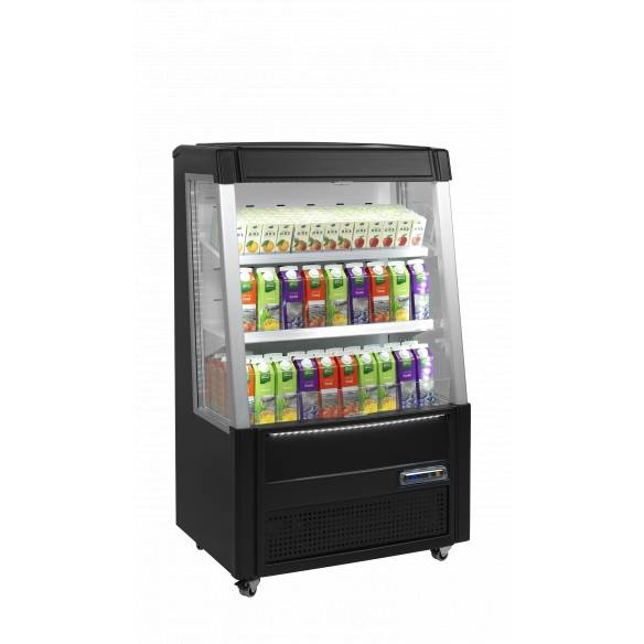 Refrigerador para la venta por impulso color negro TEFCOLD ODC90