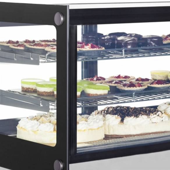 Vitrina de exposición refrigerada TEFCOLD LCT750F/BLACK