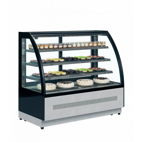 Vitrina de exposición refrigerada TEFCOLD LPD1500C/BLACK