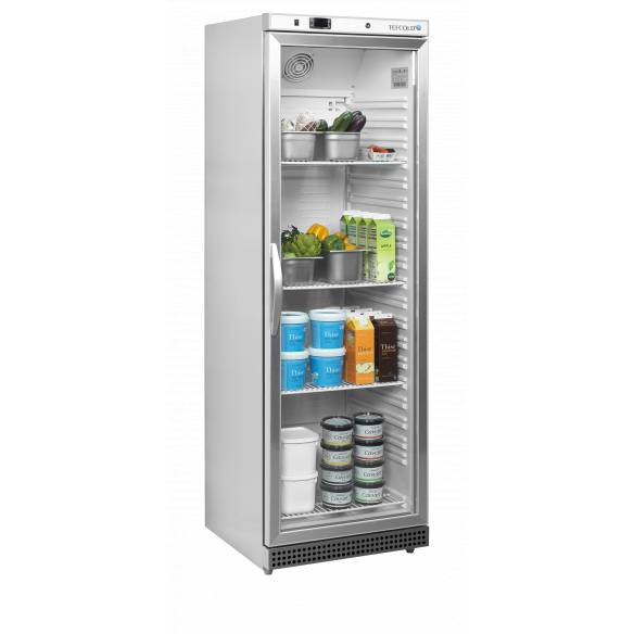 Tefcold- Expositor refrigerado 400 litros Acero Inoxidable TEFCOLD UR400SG