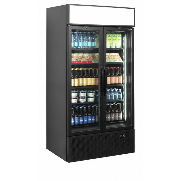 Expositor refrigerado color negro TEFCOLD FSC1000H BLACK