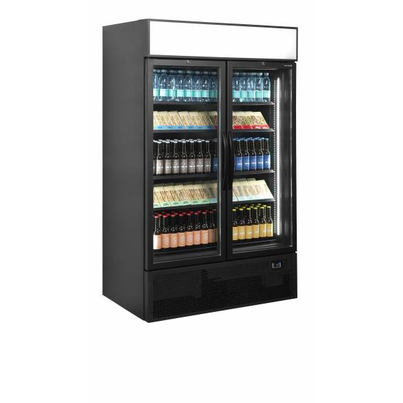 Expositor refrigerado color negro TEFCOLD FSC1200H BLACK