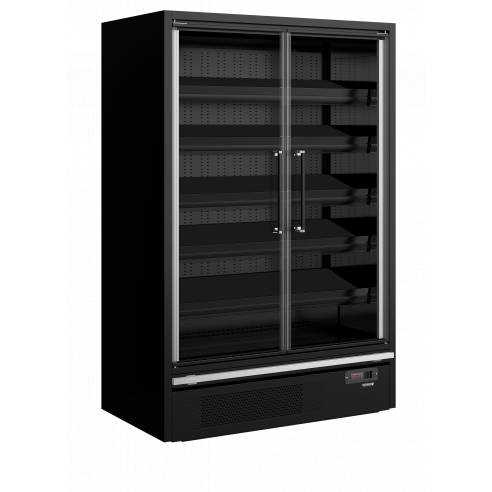 Refrigerador mural de supermercado TEFCOLD Galaxy+ GP14FGD Black