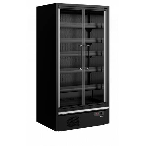 Refrigerador mural de supermercado TEFCOLD Galaxy+ GP10FGD Black