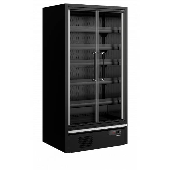 Refrigerador mural de supermercado TEFCOLD Galaxy+ GP10FGD Black