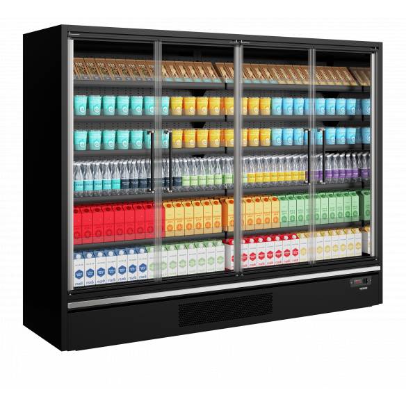 Tefcold- Refrigerador mural de supermercado TEFCOLD Galaxy+ GP26FGD Black