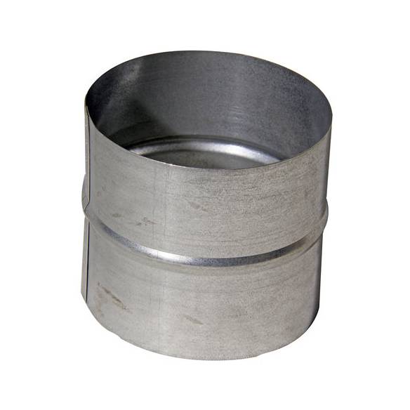 Manguito de unión macho/macho acero galvanizado (Ø100-125-150-175-200-250-300-355-400 mm)-Z025CA0107