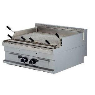 Barbacoa a gas piedra volcánica 6+6kw 800x700x290h mm GGL721S ARISCO-Z070GGL721S