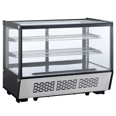 Clima Hosteleria- Expositor Refrigerado 4 Caras 100 litros Blanco de 682 x450 x675h mm Línea Pekín XCW-100L-B