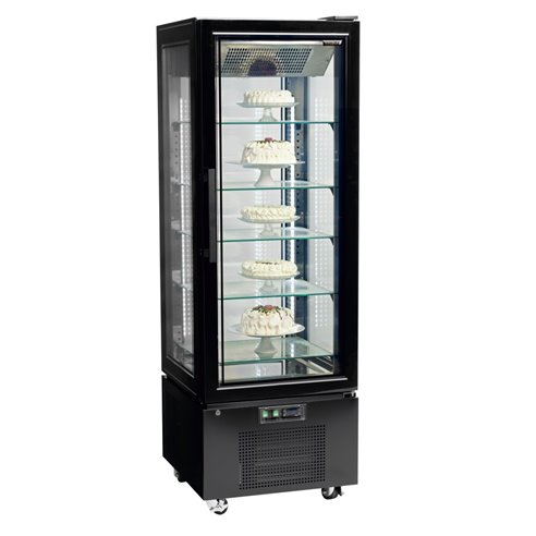 Clima Hosteleria- Expositor Refrigerado 4 Caras 238 litros Blanco de 515x485x1715h mm Línea Pekín XC238L-B