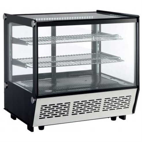 Clima Hosteleria- Vitrina refrigerada sobremostrador 4 caras de Cristal XCW