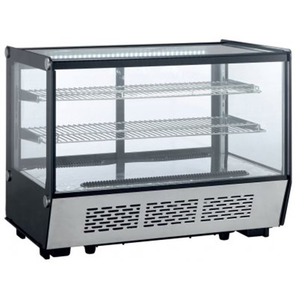 Clima Hosteleria- Vitrina refrigerada sobremostrador 4 caras de Cristal XCW