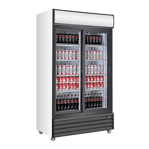 Armario expositor refrigerado NEW EXPO 1000 TN-PC 2 puertas cristal correderas-Z023NEW-EXPO1000TN-PC