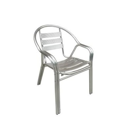 Silla terraza cuadrada aluminio apilable -Z052178099