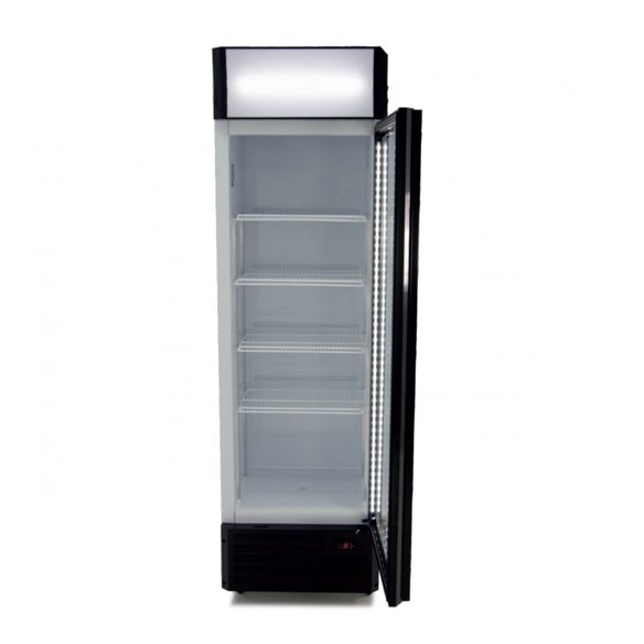 Armario Expositor Refrigerado 360 litros Puerta de Vidrio de 580 x610 x1980h mm CLIMAHOSTELERIA CS360B-Z070CS360B