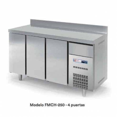 Bajo mostrador refrigerado FMCH-250 Snack 4 puertas acero inox-Z070FMCH-250