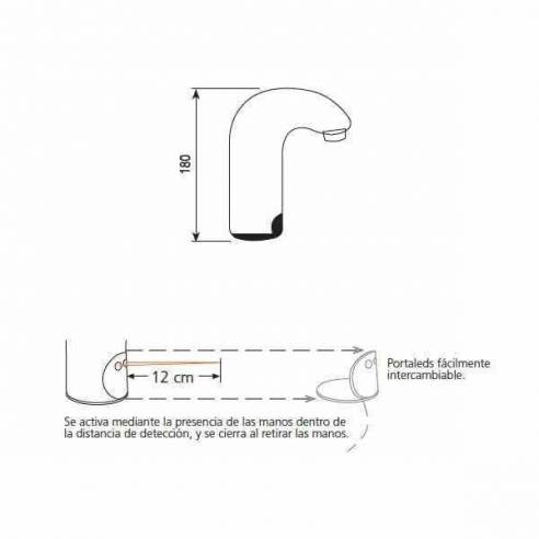 Grifo electrónico automático con sensor Edenox CEL-12 -Z0091315119