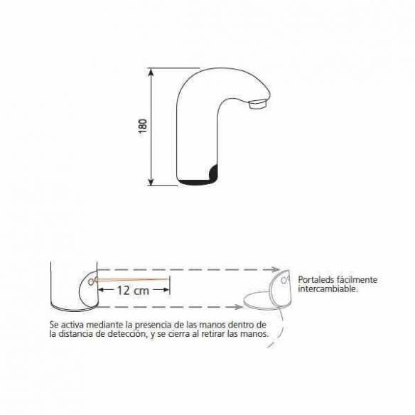 Grifo electrónico automático con sensor Edenox CEL-12 -Z0091315119