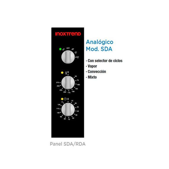 Horno mixto directo eléctrico INOXTREND SDA-107E - 7 Bandejas GN 1/1-Z005SDA107E