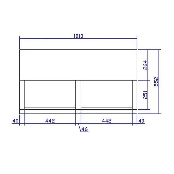 Botellero refrigerado para Bar Acero Inoxidable 1 Metros BSS100-Z039BSS100