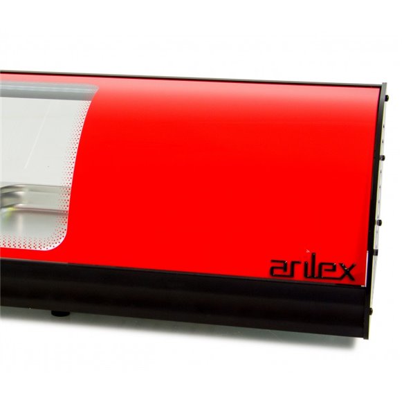 Vitrina refrigerada de tapas ARILEX 6 bandejas GN1/3 color rojo 6VTG-RO