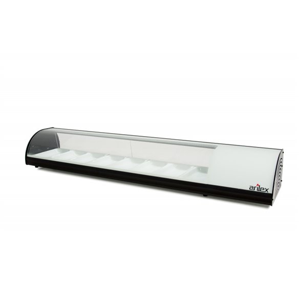 Vitrina refrigerada de tapas ARILEX PLACA LISA capacidad 8-GN1/3 color blanco 8VTL-BL