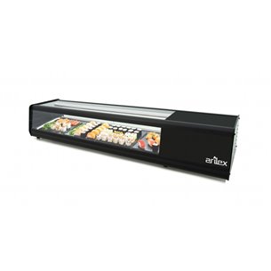 Vitrina refrigerada de tapas 8 bandejas GN1/3 color blanco 8VTG PLANA SUSHI