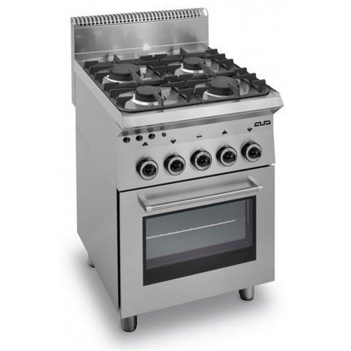 Cocina a gas 4 fuegos con Horno a gas G4SF65 SMART 650