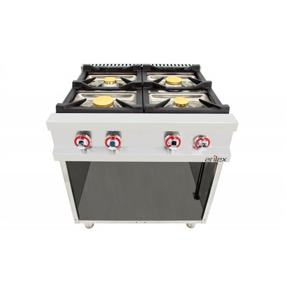 Cocina a gas 6 fuegos con piloto de 3x7,5 +3x5,5 kW 120CG70 EASY 700