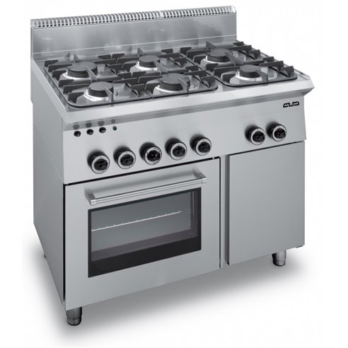 Cocina a gas 6 fuegos con Horno a gas G6SFA65 SMART 650