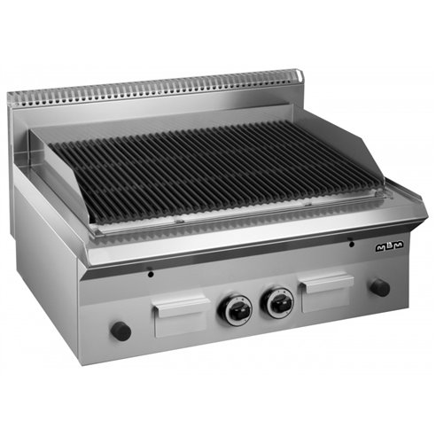 Barbacoa a gas 80 cm Piedra Volcánica Sobremesa GPL865G SMART 650