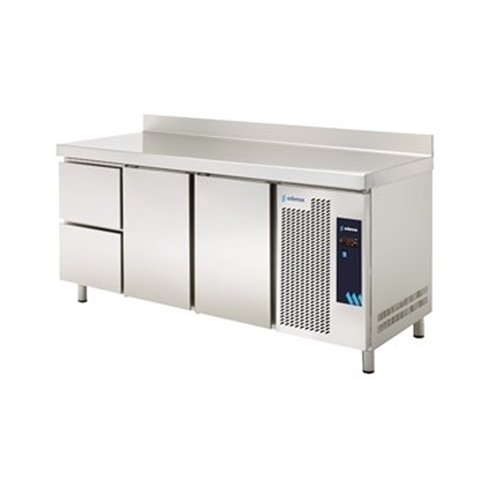 Edenox- Mesa Refrigerada Serie 600 con 2 Cajones 2 Puertas Opacas 390 litros MPS-200 HC HDD Edenox