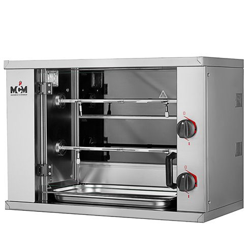 MCM- Asador de pollos Mini Eléctrico 2 Espadas 6 Pollos 800x400x555h mm MN2E MCM