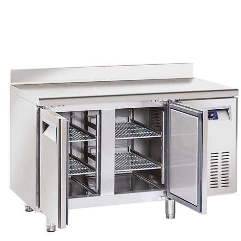 Mesa Refrigerada Serie GN 1/1 Sin Peto 2 Puertas Opaca 3 Estantes 260 Litros QR 2100 Eurofred