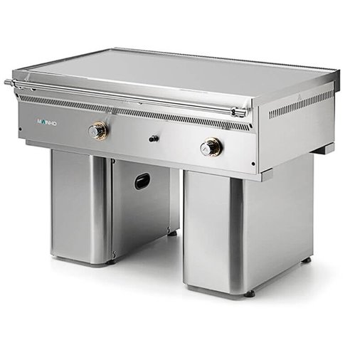 Fry-Top a Gas Modular Acero Rectificado Placa Lisa  Serie Teppanyaki 1205x820x860h mm MAINHO FL-120/7 TY 