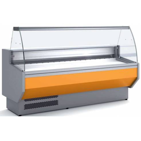 Vitrina Refrigerada Cristal Curvo Fondo 800 dim.1305x800x1235h mm Línea Córdoba VED-8-13-C