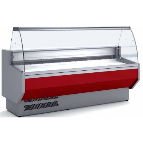 Vitrina Refrigerada Cristal Curvo Fondo 900 dim.1525x940x1235h mm Línea Córdoba  VED-9-15-C