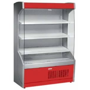 Mural Refrigerado Expositor 4 Estantes Fondo 700 de 1017 x700 x1998h mm AVEIRO MPL100-R color rojo. 130kg.