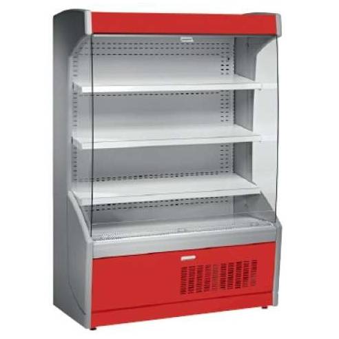 Mural Refrigerado Expositor 4 Estantes Fondo 700 de 1017 x700 x1998h mm AVEIRO MPL100-R color rojo. 130kg.