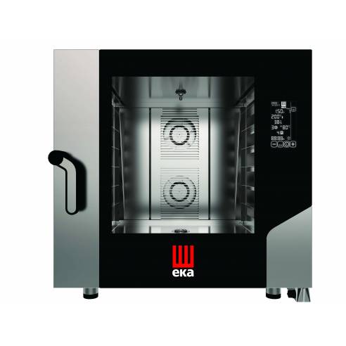 Horno eléctrico convección MILLENIAL BLACK MASK Gastronomía 6 bandejas GN2/1 MKF621BM Línea Padova