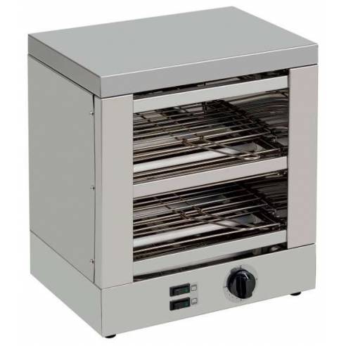 Clima Hosteleria- Tostador 2 pisos Slim Line resistencias de cuarzo con temporizador 1800W TE2T