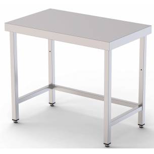 Mesa de Trabajo Acero inoxidable Central Sin Estante 1200x600x850h mm WTC160120S0