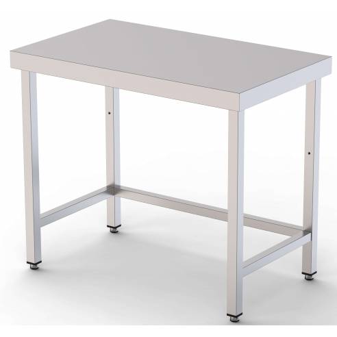 Mesa de Trabajo Acero inoxidable Central Sin Estante 1800x600x850h mm WTC160180S0