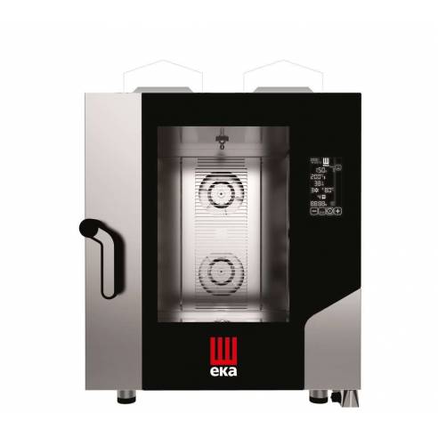 Horno a gas convección MILLENIAL BLACK MASK Gastronomía 7 bandejas GN1/1 MKF711GBM Línea Padova